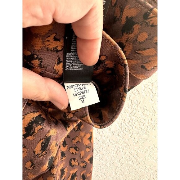 Sculpt-Her by NYDJ Women's Modern Leggings Pants Caramel Cat Animal Print Size M - Picture 7 of 10